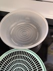 Tupperware Colander Strainer Wash Bowl 1835-6 Sheer & Strainer Lid 1836-1 Mint — photo 5