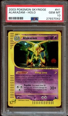 PSA 10 GEM MINT Alakazam H1/H32 HOLO RARE Skyridge Pokemon Card | eBay