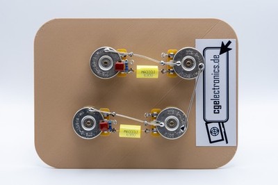 Les Paul Style Wiring 2 Vol 2 Tone Prewired Kit Schaltung für E-Gitarren