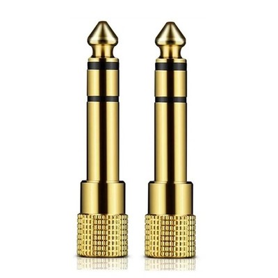 6.3mm 1/4'' Male plug to 3.5mm 1/8'' Female Jack Stereo Headphone Audio Adapter