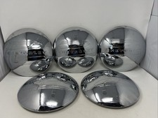 1941-1948 Chevrolet Fleetline Fleetmaster Hub Cap Dog Dish Center Lot Of 5