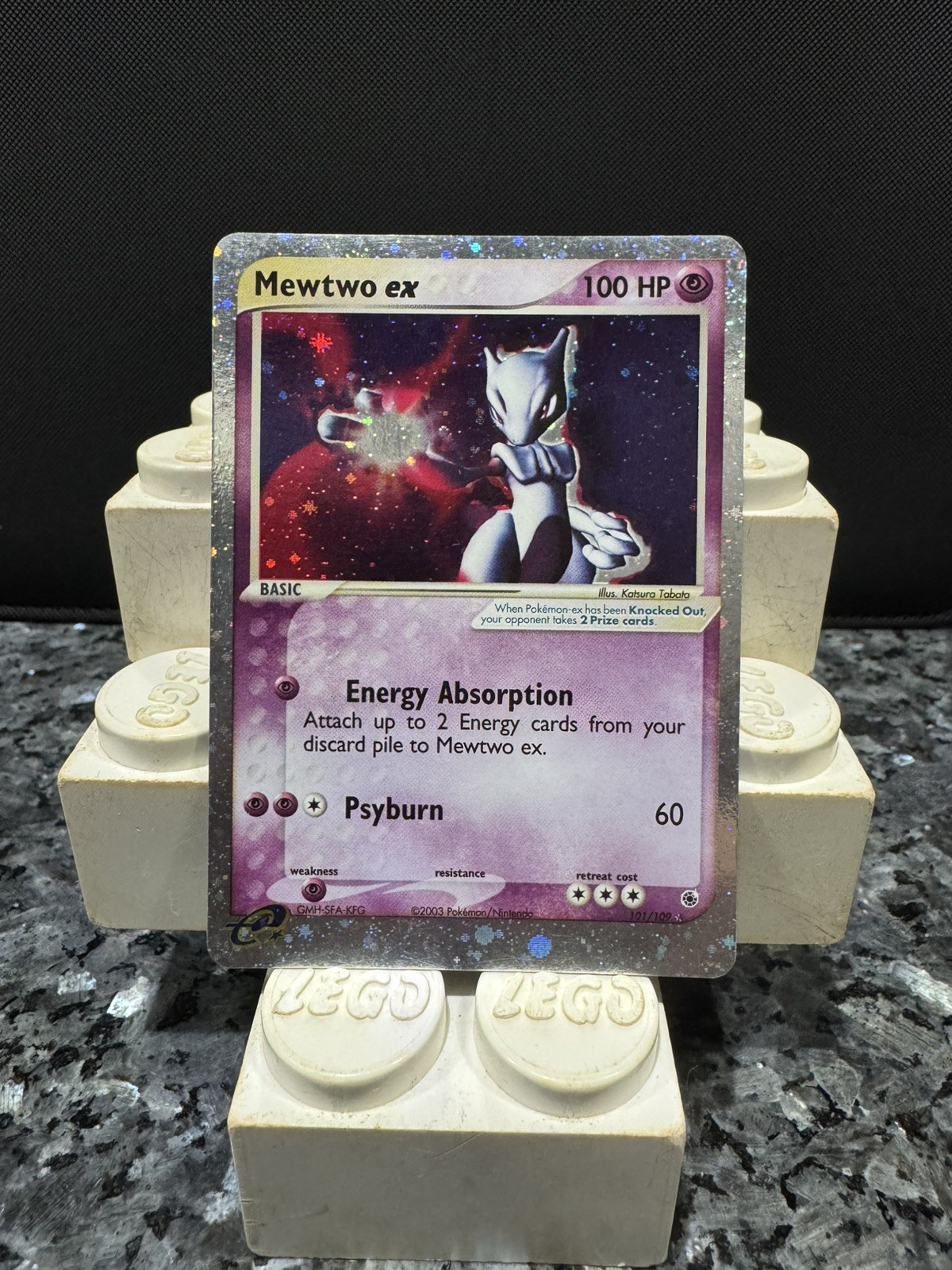 Mewtwo ex 101/109 Ruby and Sapphire Holo Ultra Rare Pokemon TCG Nintendo MP