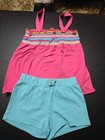 Girls Sz 4 Colorful Strappy Tank Top With Shorts — photo 1