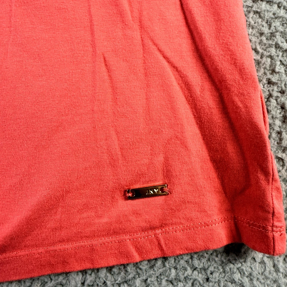 Camiseta sin mangas Jones New York Signature naranja para mujer M cuello redondo elástica informal Foto 2 de 4