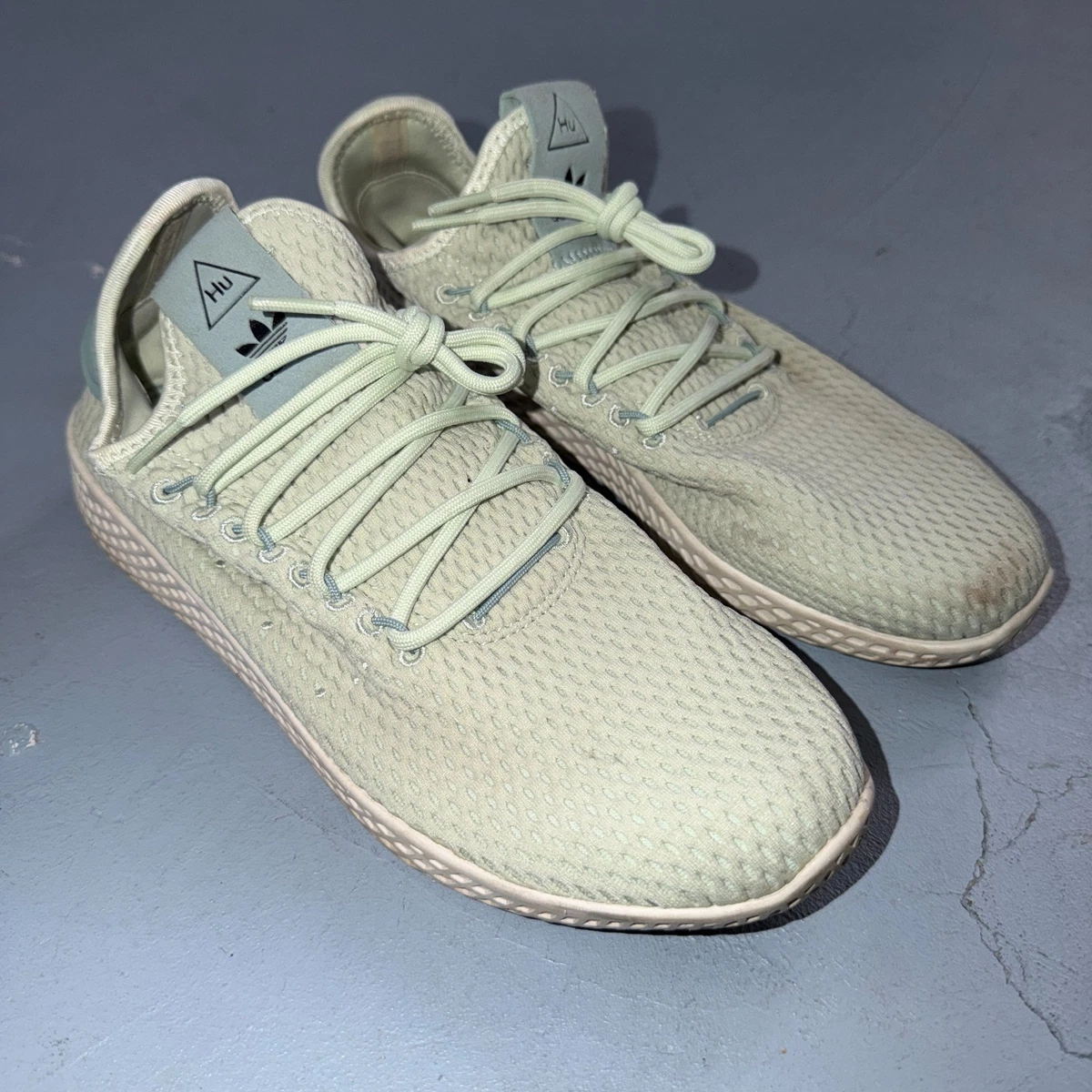 Mens Adidas Pharrell Williams Tennis Hu Green Knit Casual Shoes CP9765 Size 10.5 Adidas Pharrell Williams Tennis HU Men main image 4