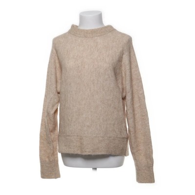 H&M, Strickpullover, Größe: M, Beige, Elasthan/Mohair/Polyamid/Wolle #zEz