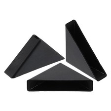 20Pcs Corner Protectors 9x50mm Plastic Right Angle Corner Guards Cushion, Black