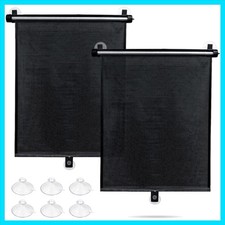 Car Window Shade for Side Windows, 2 Pack Sun Shade Retractable for Car Block...