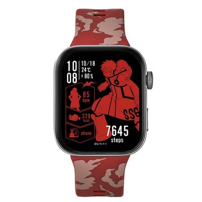 One Piece Luffy Smartwatch AMOLED Red Dial HUC-OP-FT3-L Garrack 5ATM Uhr