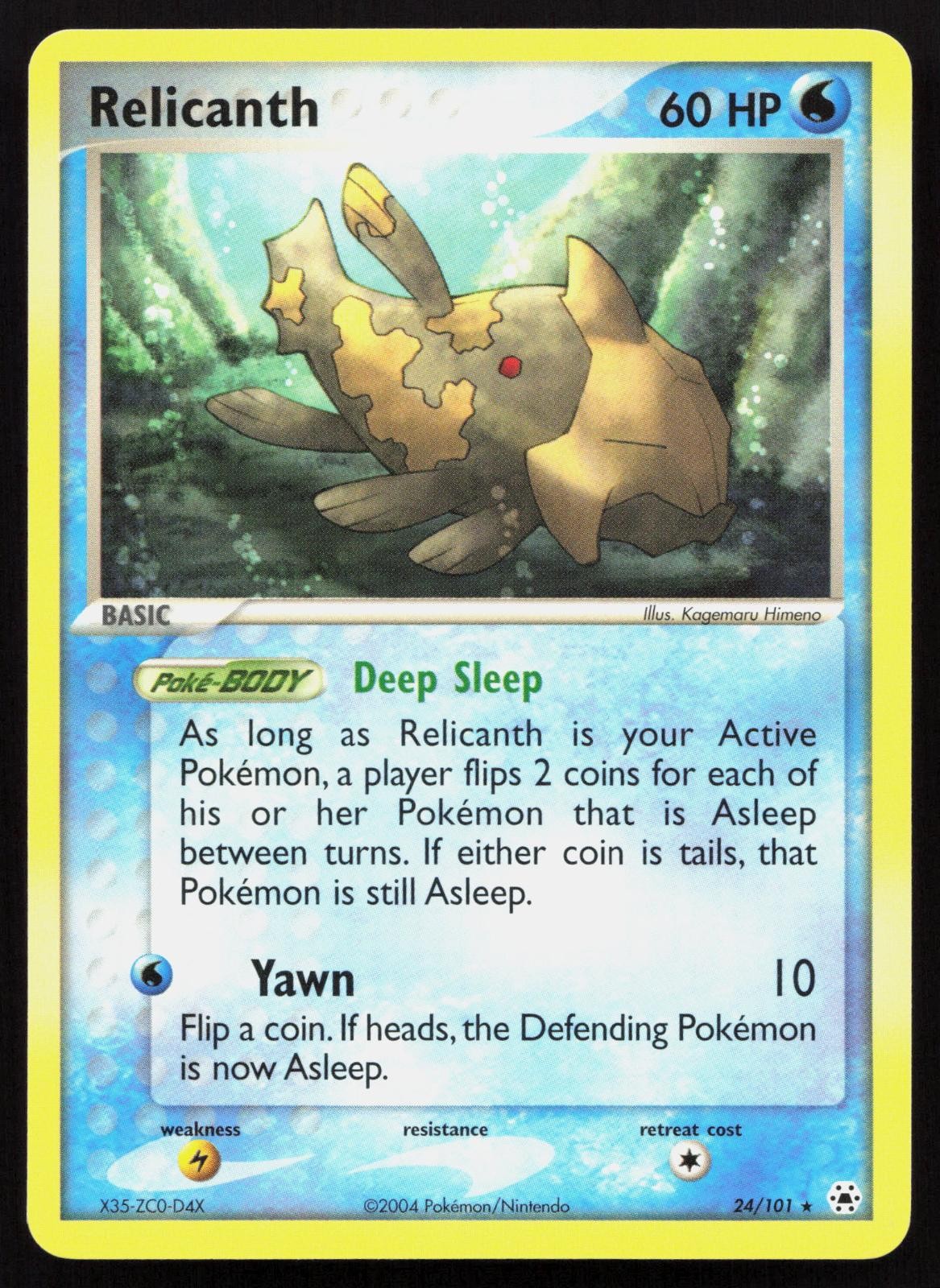 Relicanth 24/101 Hidden Legends Pokemon