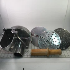 Hobart KitchenAid Model 150-C Pelican Head + THREE 7" DISC Attachments & PUSHER