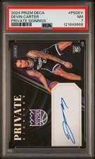 2024 PANINI PRIZM DECA PRIVATE SIGNINGS #PSDEV DEVIN CARTER PSA 7