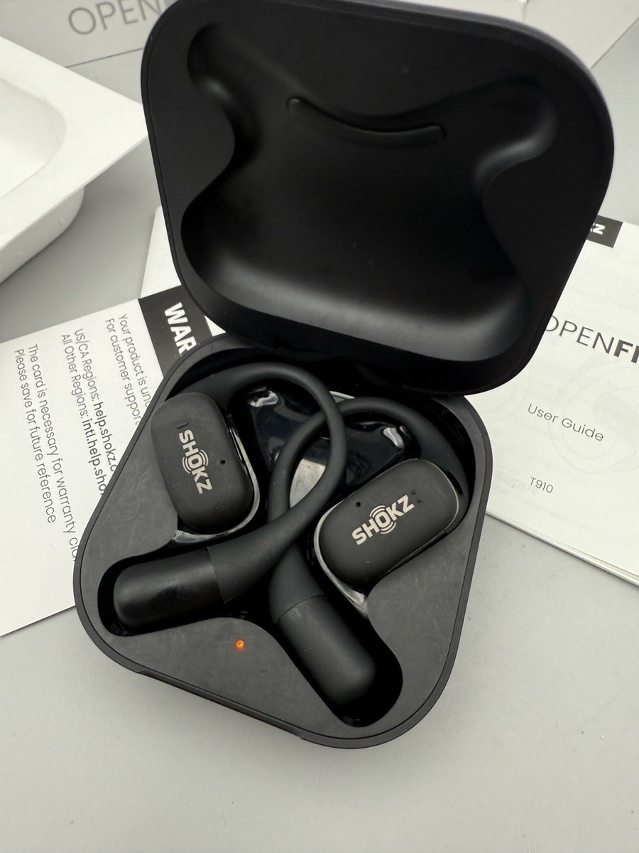 Shokz OpenFit Open-Ear Bluetooth True Wireless Earbuds - Black