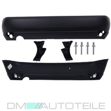 Ford Focus Stoßstange hinten 98-01 grundiert ohne PDC 3/5-Türer Schwarz + Halter