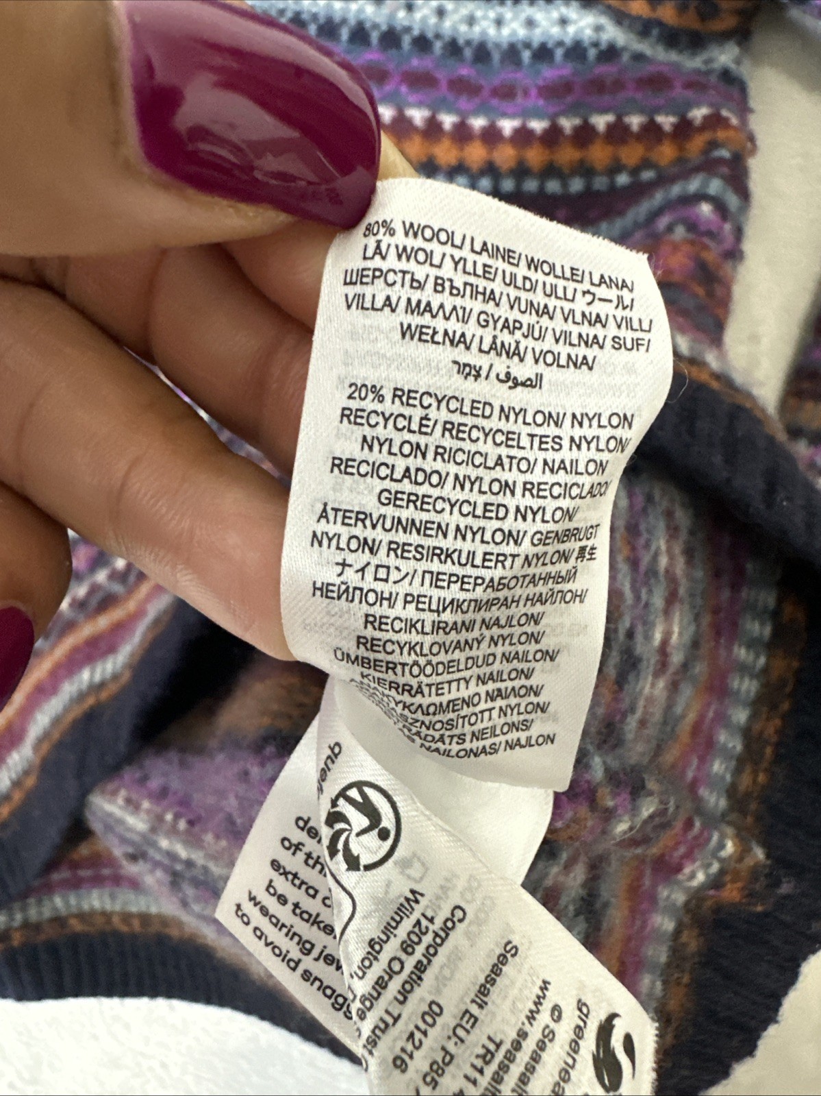 Seasalt Cornwall Fair Isle Sweater Percella Cove … - image 7