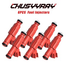 6pcs 12-hole 24lb Fuel Injectors For 2002-2003 Jeep Liberty 3.7l 0280156161 New