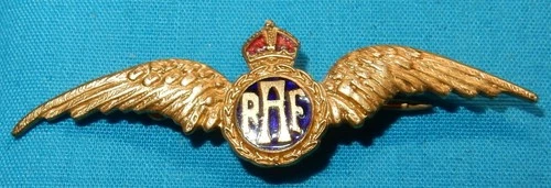 WW2 ROYAL AIR FORCE RAF MILITARY SWEETHEART BADGE WORLD WAR II - K/C