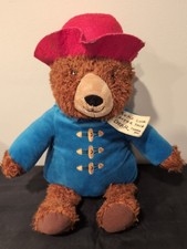 Kohls Cares Paddington Bear 14" Plush Blue Jacket Red Hat