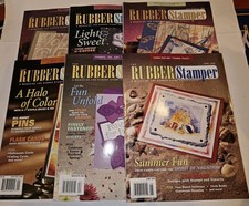Lot of 6 "The Rubber Stamper" Magazine Issues 2001-2003 Stamping