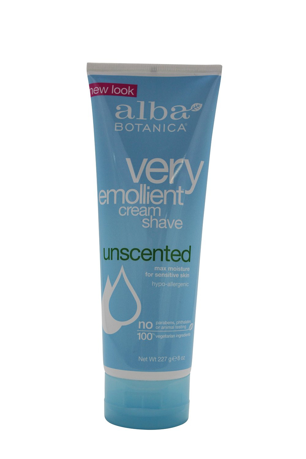 Alba Botanica Uncented Cream Shave 8 Oz Sensitive Skin Moisturizing Formula