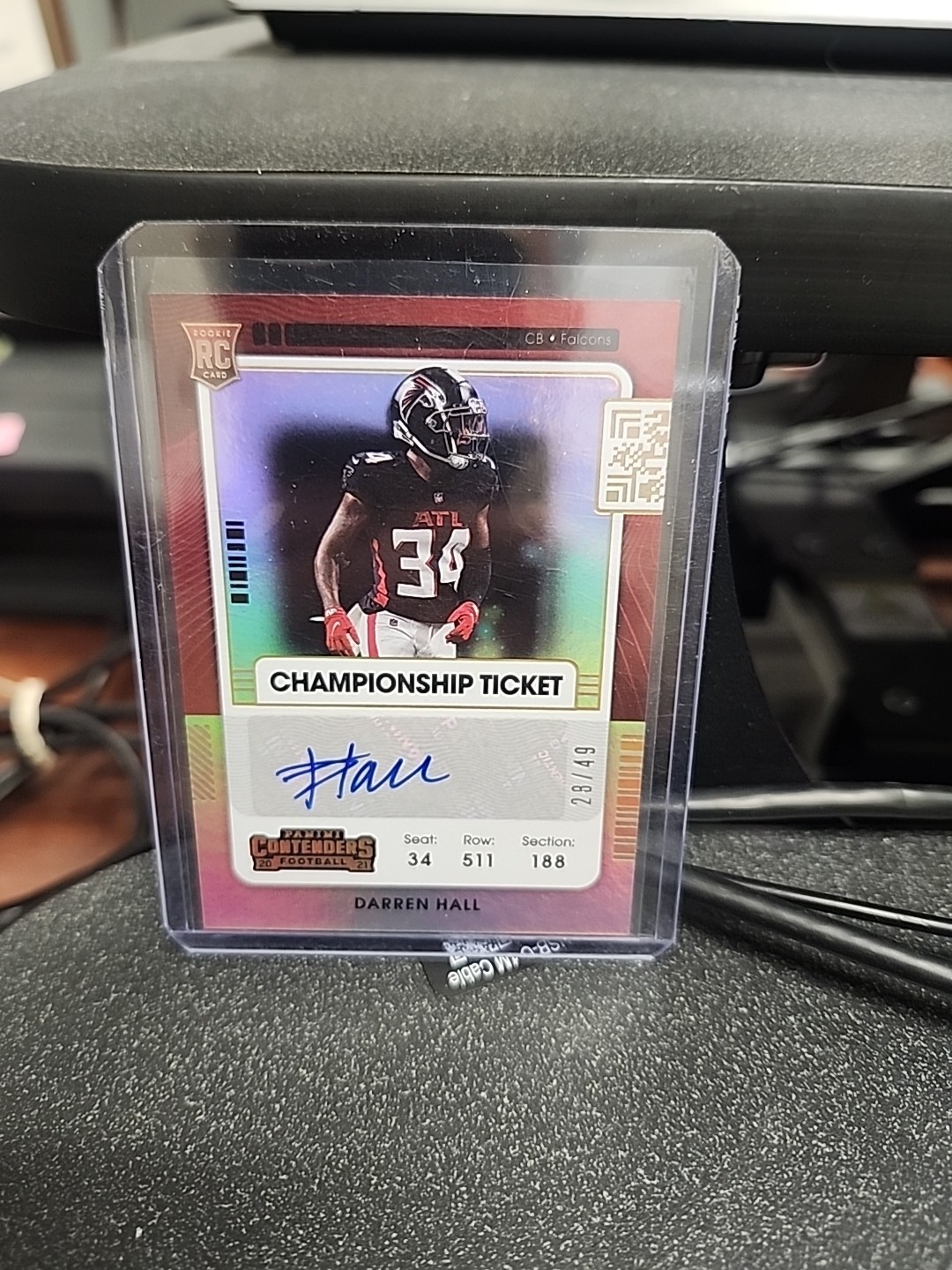 Darren Hall Panini Contenders #200 Autograph-Championship