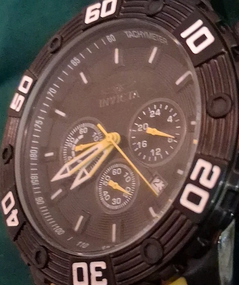 Reloj Invicta Hombre Sea Spider Cuarzo Cronógrafo Poliuretano BATERÍA NUEVA  Foto 3 de 4