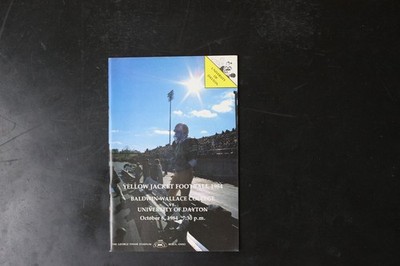Yellow Jacket Football Program 1984 Baldwin-Wallace vs Dayton College