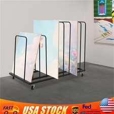 Art Storage Rack with Wheels, Art Drying Rack, Rolling Art Painting Display Rack
