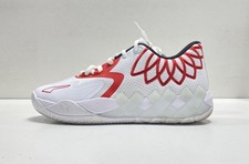 Puma Women's LaMelo Ball 1 376941-10 White Red Mesh Lace-Up Size 7