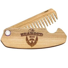 Beard Comb for Men Pocket Folding Combs Mustache & Hair Travel Model TBM 