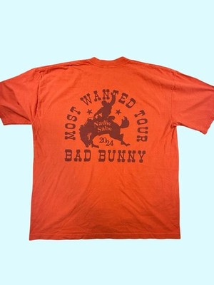 Bad Bunny Nadie Sabe Lo Que Va a Pasar Mañana 2024 Most Wanted Tour T Shirt XL.