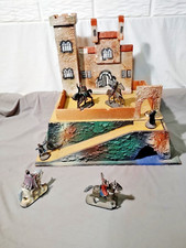 Medieval Castle 11x15x17 with 6 Metal Knight 2 1/4" Unbranded Toy Soldiers