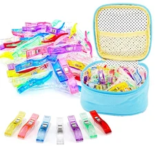 Large Sewing Clips - 50PCS Jumbo Quilt Clips for Quilting Multipurpose Plasti...