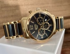 Alexander Milton Herren Chronograph Edelstahl Quarzuhr mit Keramik, ungetragen