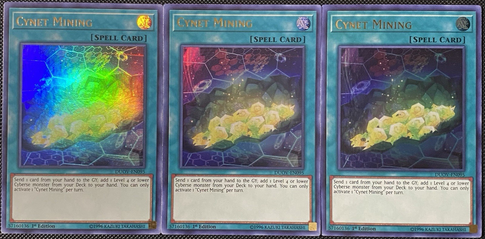 Cynet Mining DUOV-EN095 Duel Overload 1st Edition (X3) Yugioh