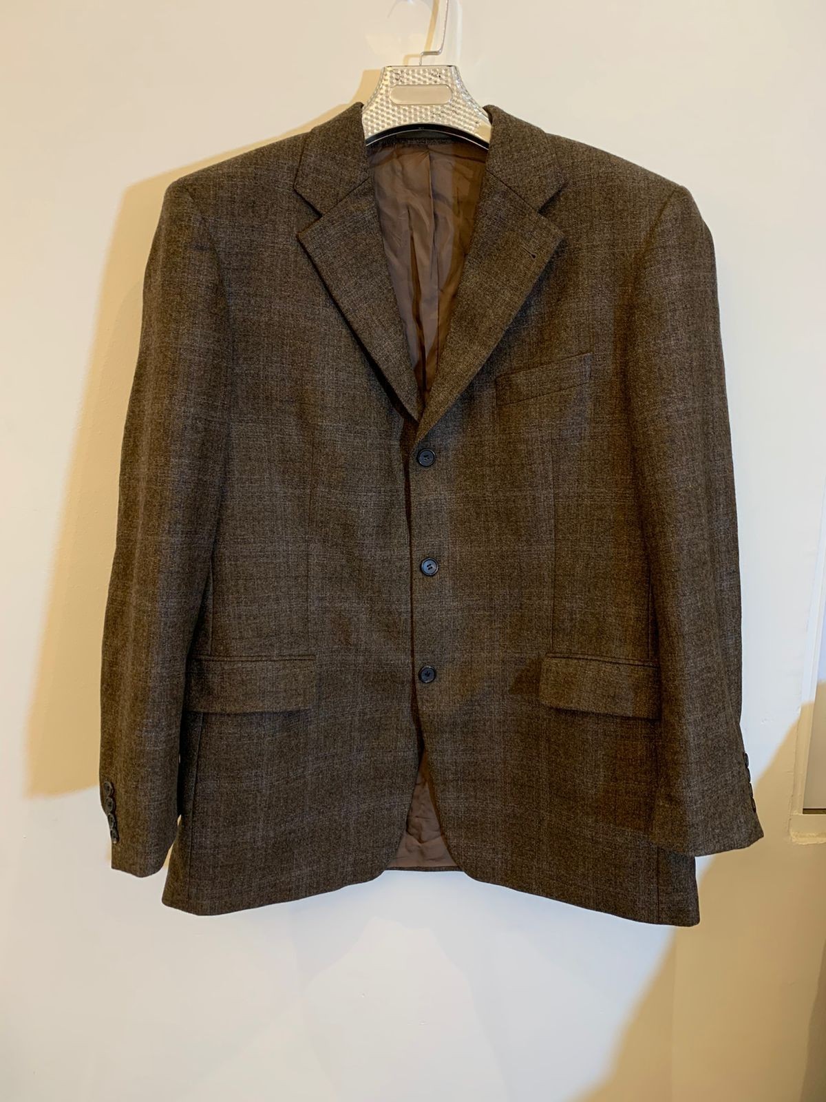 Vintage Hugo Boss 100% Zelanzer merino wool Loro Piana jacket blazer 44R 44L thumbnail 2