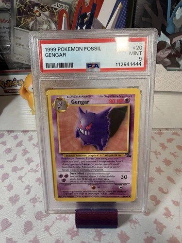 Pokémon 1999 Fossil Gengar 20/62 PSA 9 Unlimited  Vintage Rare
