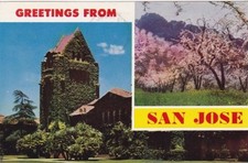 Split View Postcard-Greetings From SAN JOSE, ...