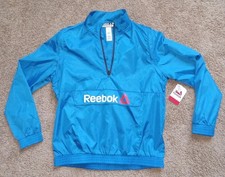 Reebok 1/4 Zip Jacket Blue Youth Size XL 14/16 NWT