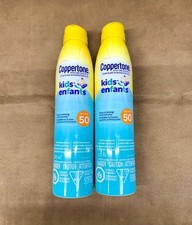 2 Pack Coppertone Kids Enfants Spray Sunscreen SPF 50 - 7.4 fl oz 222 ml LIQV12 3.38 per gallon