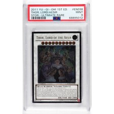 Thor Lord of the Aesir 1st Ed Ult #EN038 (Yu-Gi-Oh!, 2011, ENGLISH) - PSA 9