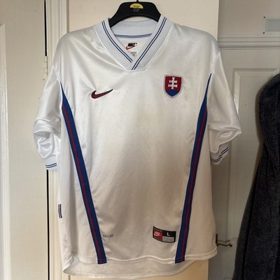 Slowakei Heim Fußball Trikot 1998 - 2000 (Large) Nike 90er