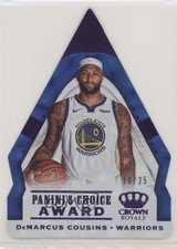 2018 Panini Crown Royale Panini's Choice Award Purple 10/25 DeMarcus Cousins p7i