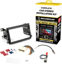ICFD6BN Double DIN Dash Kit - Seamless Stereo Upgrade for 2007-2010 Ford/Mercury