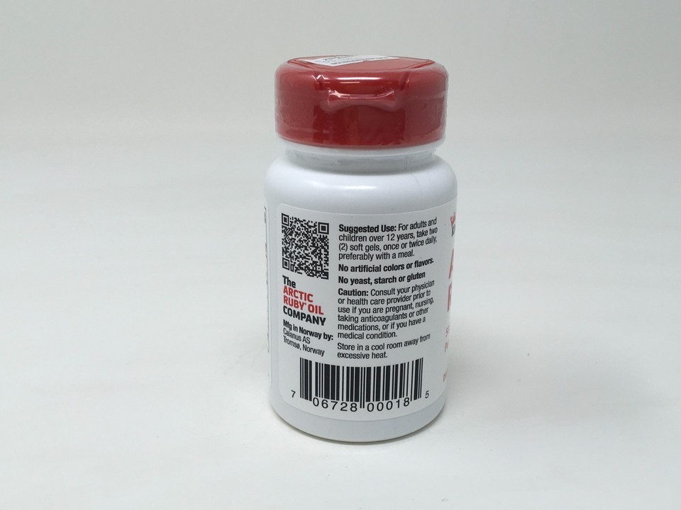 Arctic Ruby Oil 60 Soft Gels 500mg Calanus Oil 10/2028 (BN/Sealed ...