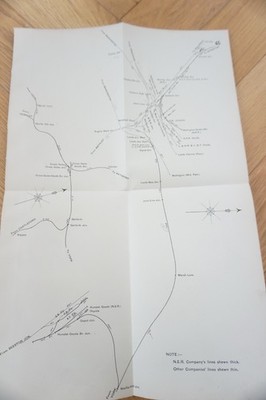 1915 North Eastern Railway Distance Diagram Plan Map Hunslett Leeds Ref 45