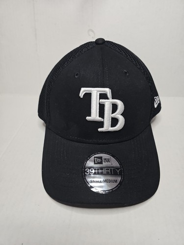 Tampa Bay Rays MLB Black New Era 39Thirty Neo Flex Fit Hat Cap Small / Medium - Picture 2 of 6