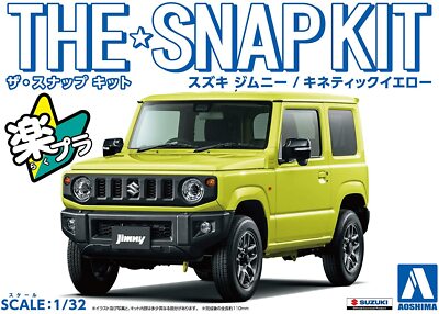 AOSHIMA 1/32 The Snap Kit Series Suzuki Jimny Kinetic Yellow