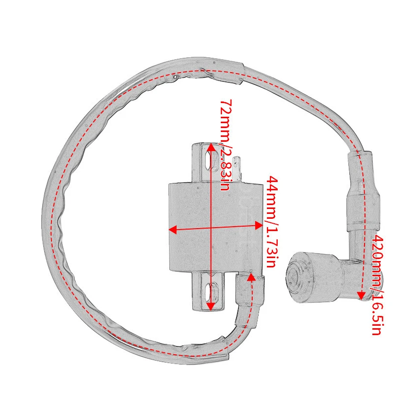 Bobina de encendido para Yamaha TTR110 TTR125 TW125 YZ80 TW200 TTR90 TTR125LWE TTR125R Foto 3 de 4