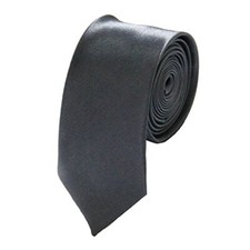 Mens Solid Color 2" Skinny Tie 04.dark Gary